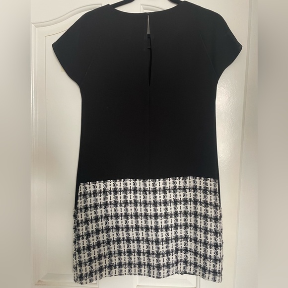 BCBGeneration Black and White Tweed Mini Dress - Picture 3 of 5